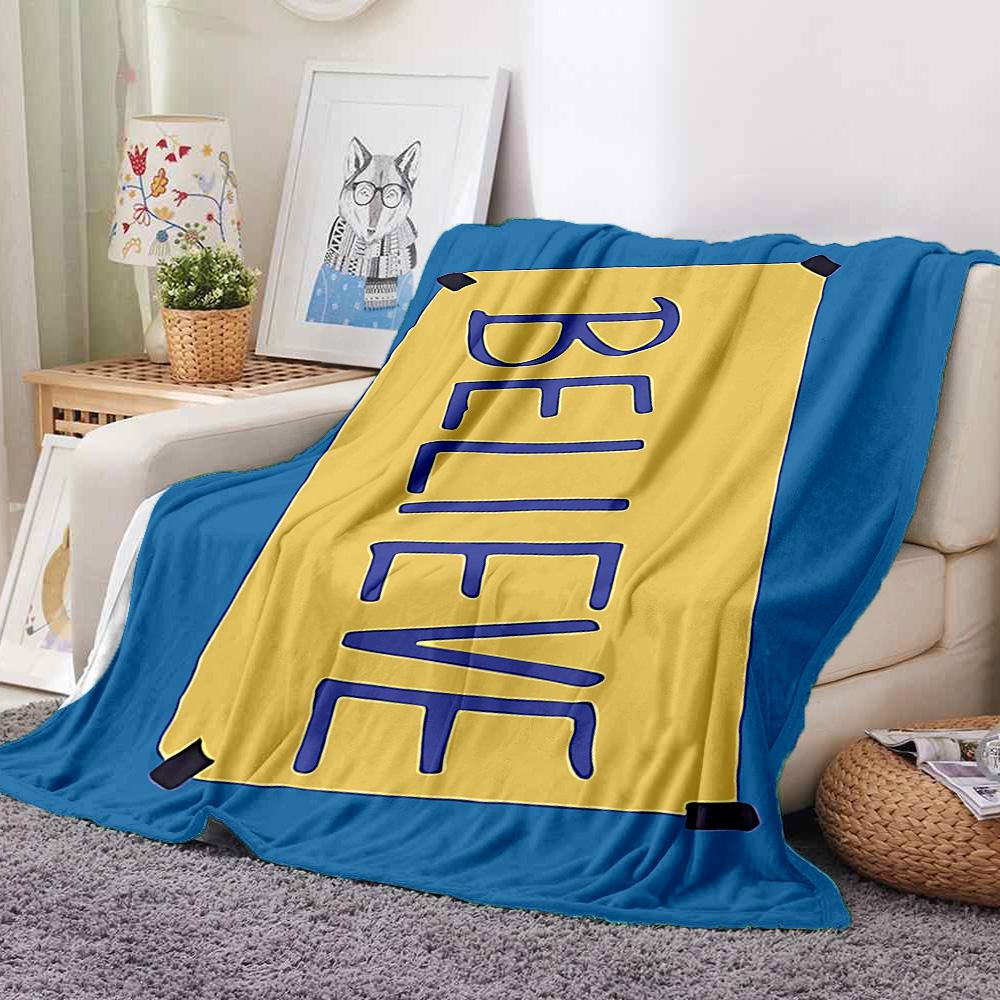 Believe Yourself Flannel Blanket Throw Blanket Soft Warm Sofa Bed Camping home Decor Unique Christmas Gift C926434