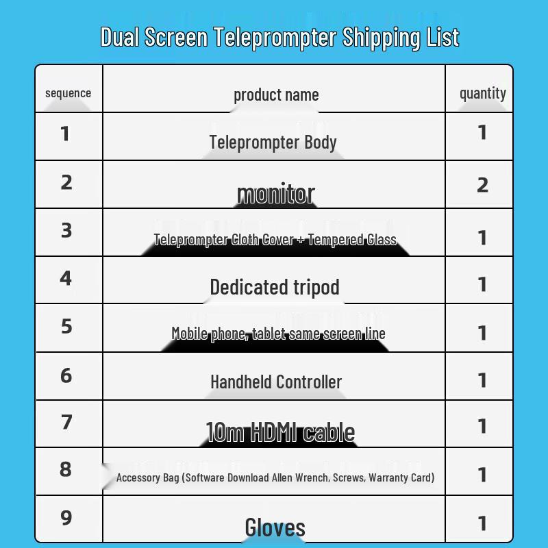 TVST Video 20-inch Dual-screen Teleprompter