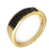 Позолоченное черное кольцо 'Goddess'