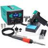 YIHUA 948D 110W Soldering Desoldering Electric Desoldering Tool with Auto Sleep and 3 Desoldering Nozzles Iron, Station, Shutdown, Mode,