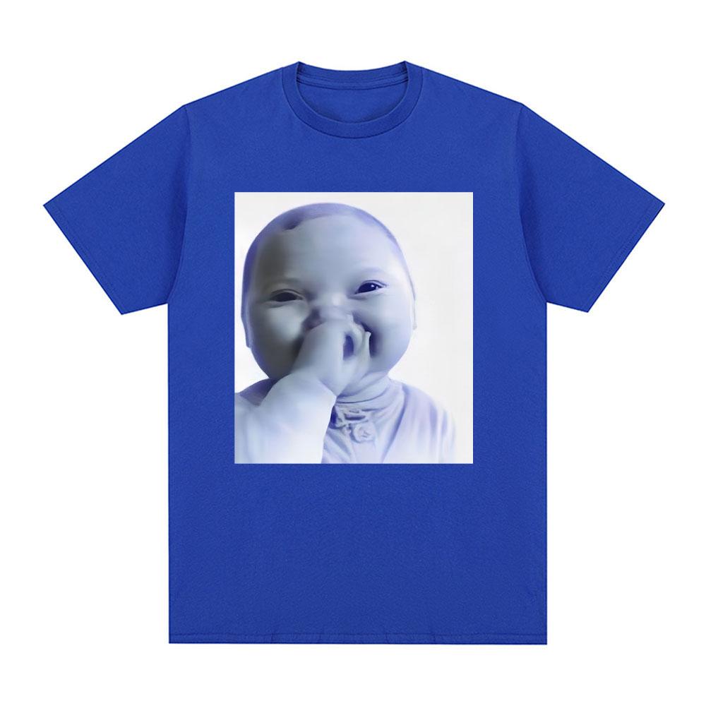 Мем Ai Baby Tuff Baby Футболка Brainrot Baby Смеющийся Ai Kid Смешная футболка Gen Alpha Юмор Хлопковые футболки с коротким рукавом