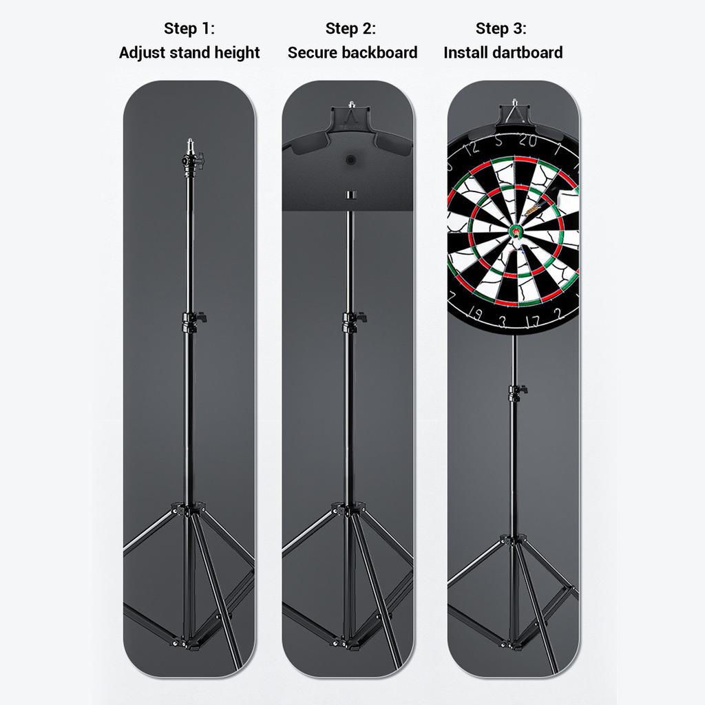 Board Stand Freestanding Tripod Dartboard Standing Holder Easy To Assemble Stable Foldable Steel Heavy Duty for Outdoor