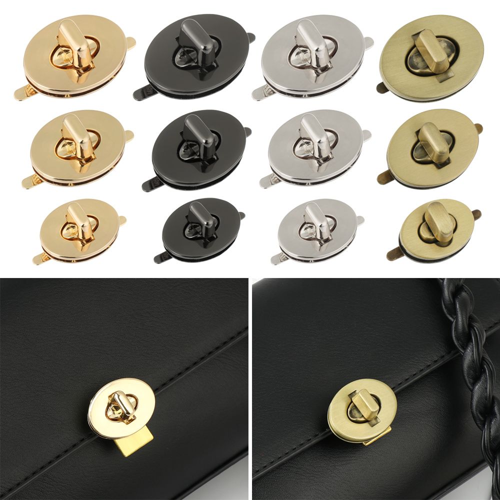 Metal Accessories DIY Handbag Bag Durable Clasp Turn Lock Closure Bag Parts Purse Luggage Hardware