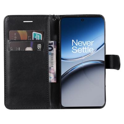 Для OnePlus Nord 4 Чехол Однотонный Кожаный Чехол для Мобильного Телефона Кошелек Подставка с Ремешком