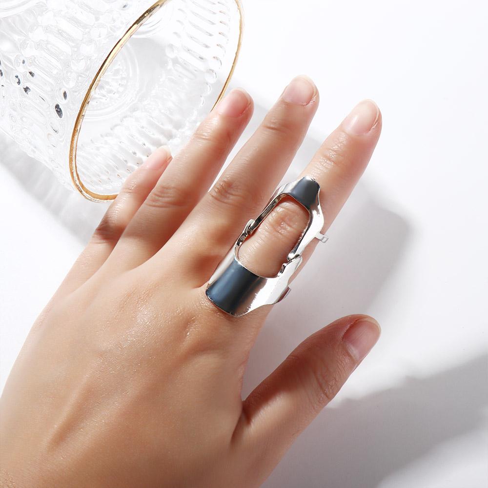 Geometry Zinc Zinc Alloy Jewelry Gift Knuckle Rings Armor Joint Rings Korean Style Rings Female Finger Rings