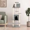 VidaXL Cat Tree with Sisal Scratching Posts Light Grey 154 Cm 171772