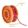 Катушка лески для триммера - Worx - WA0010 - Ø 1,65 мм - Д 3 м - Упаковка из 8 катушек и 2 крышек