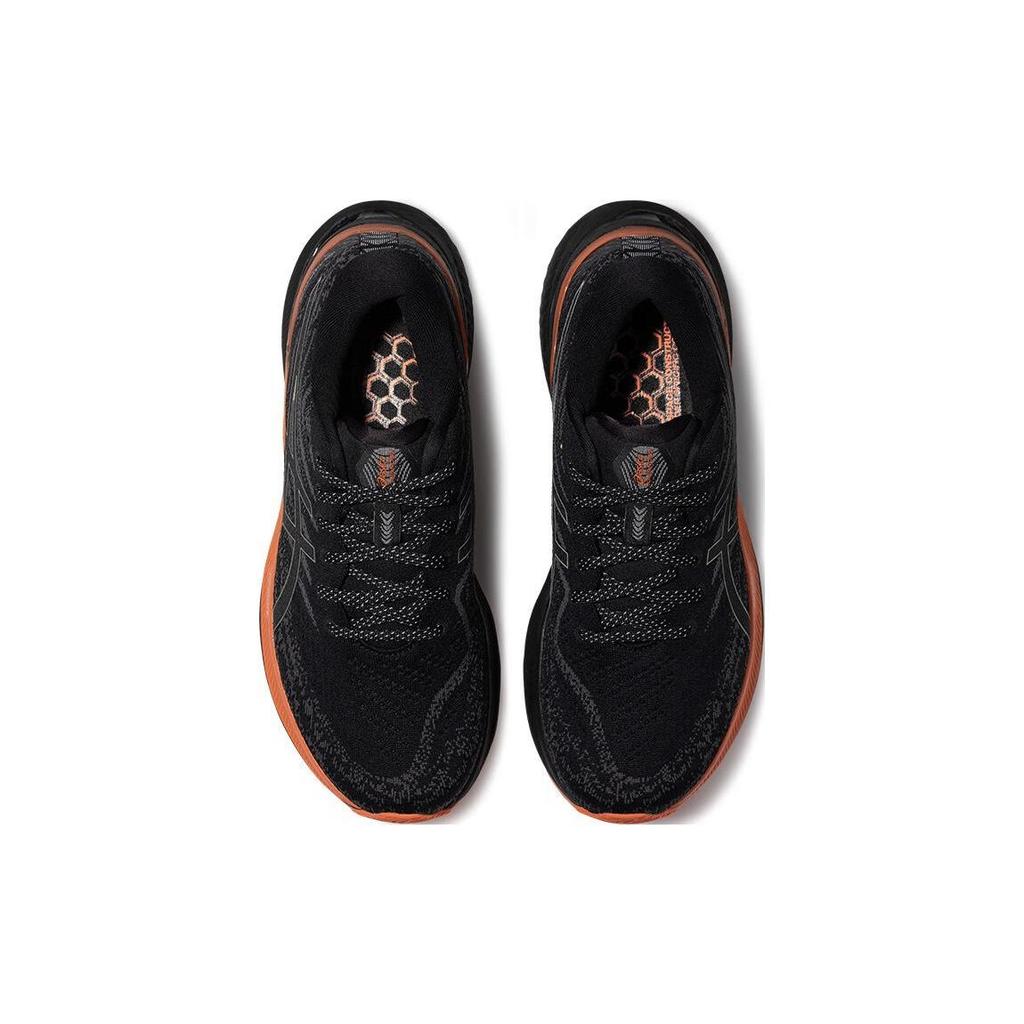 Asics Gel-Kayano 29 Удобная ткань Прочные Дышащие Амортизация Низкий верх Марафонские кроссовки Мужские кроссовки Черные 1011B721-001