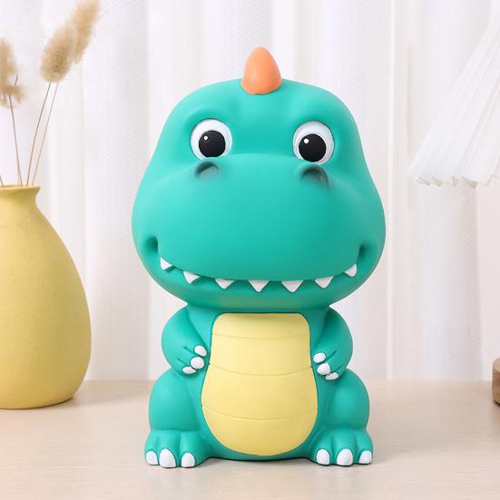 Копилка-динозавр большой вместимости, держатель для хранения денег, многофункциональная виниловая копилка, детская мультяшная копилка, день рождения девочки