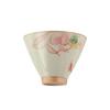 Hand-painted Ge Kiln Ceramic Tea Cup Chinese Lotus Graphic Kung Fu Tea Cup Non-Scald Underglaze Colored Tea Tasting Cups