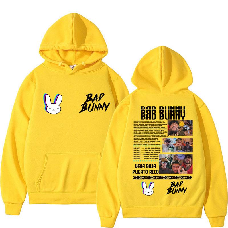 Худи с принтом альбома рэпера Bad Bunny для мужчин и женщин, модная толстовка с капюшоном, флисовая, оверсайз, повседневная, спортивный костюм, подарки для фанатов