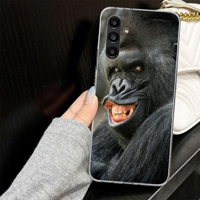 Чехол с мемами про обезьян для Samsung A17 A16 A56 A36 A26 A15 A55 A35 A25 A14 A54 A34 A24 Чехол для телефона A13 A53 A33 A23 A05S A04S