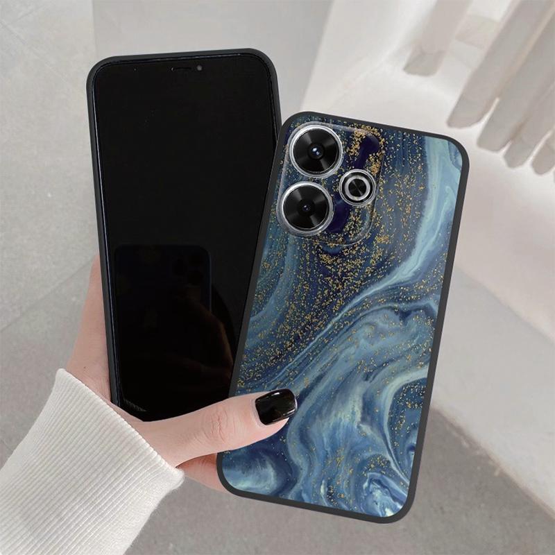 Fashion Marble Soft Silicone Case For Samsung A55 A35 M35 M34 Xiaomi Redmi Note 13 Pro 13C iPhone Huawei Honor 200 Camera Protective Shockproof Cover