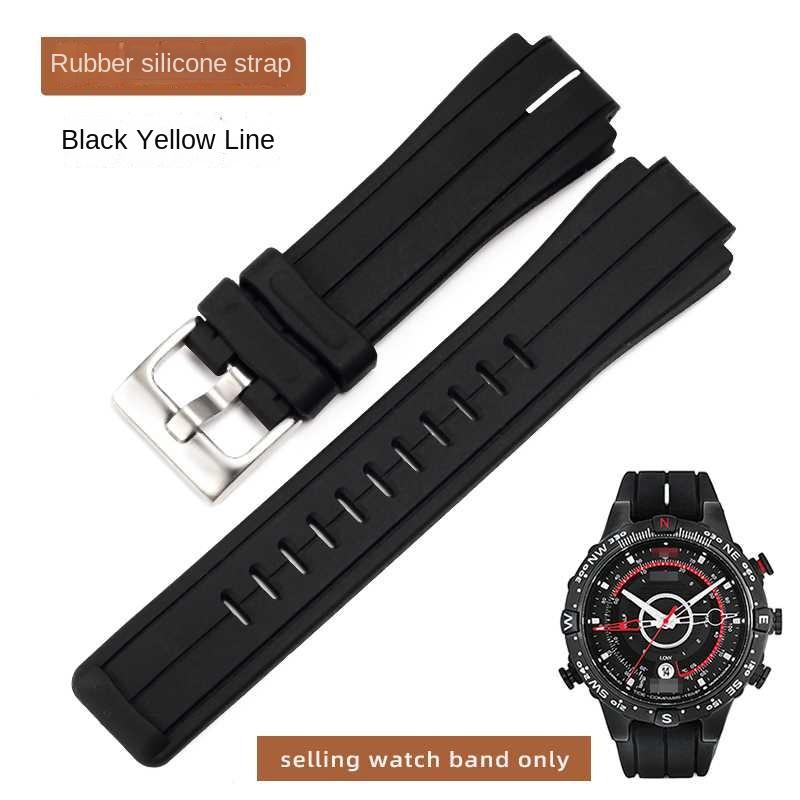 Для часов TIMEX Ремешок Мужской Приливный Компас Ремешок T2N721 T2N720 W2R55500 TW2T76500 Кожаная Часовая Цепочка Силиконовый Резиновый Ремень 24*16 мм
