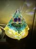 Pyramid Orgonite + Led Lamp Base 5Cm Crystal Stones Amulet 5Cm Hx07