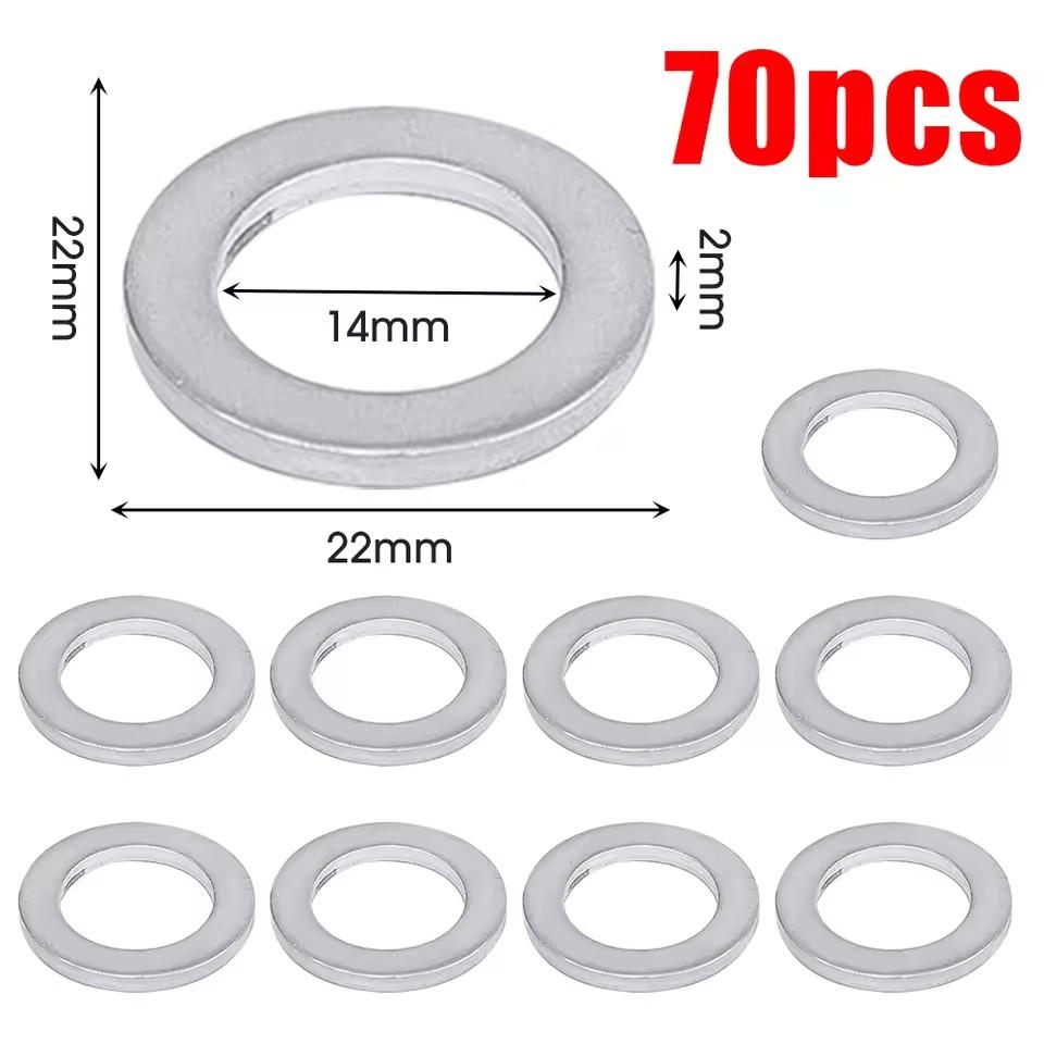 For Honda Accord Civic CRV CRZ HRV Acura 14MM Oil Drain Plug Crush Washer Gasket 9410914000 94109-14000 94109 14000 Fit2006-2018