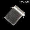 Candy Party Supply Jewelry Packing Organza Gauze Sachet Drawstring Pocket Gift Bags White Pouches