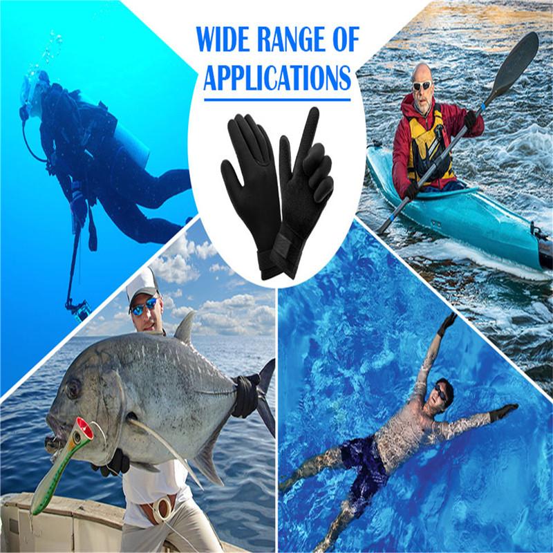 Уличные нескользящие толстые теплые перчатки для плавания и серфинга, гибкие быстросохнущие дышащие перчатки для дайвинга