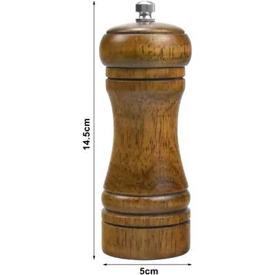 Деревянная мельница для перца/соли, регулируемая керамическая мельница, ручные мельницы для специй для домашнего использования на кухне