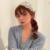 Korea Style New Lace Headband Female Aesthetic Mori Fairy Hair Accessories Fashion Tied Hair Braided Casual Ribbon Holiday Summer