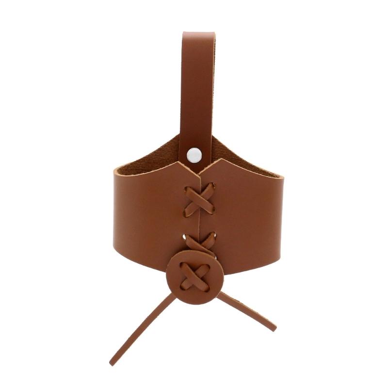 Настоящий Рог Древнего Возраста Защитный Костюм Реквизит Снаряжение для Исторической Реконструкции Ткань ПУ Аксессуар для Косплея