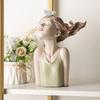 26 см Декоративная статуэтка девочки из смолы с бабочками, Элегантный домашний декор для современных интерьеров, Современные стильные бюсты леди