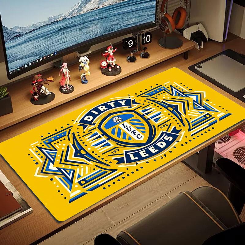 Leeds United Большой коврик для мыши Большая подушка для игрового стола Нескользящий коврик для ноутбука и планшета XXL Мини-коврик для игрового ПК С заблокированным краем