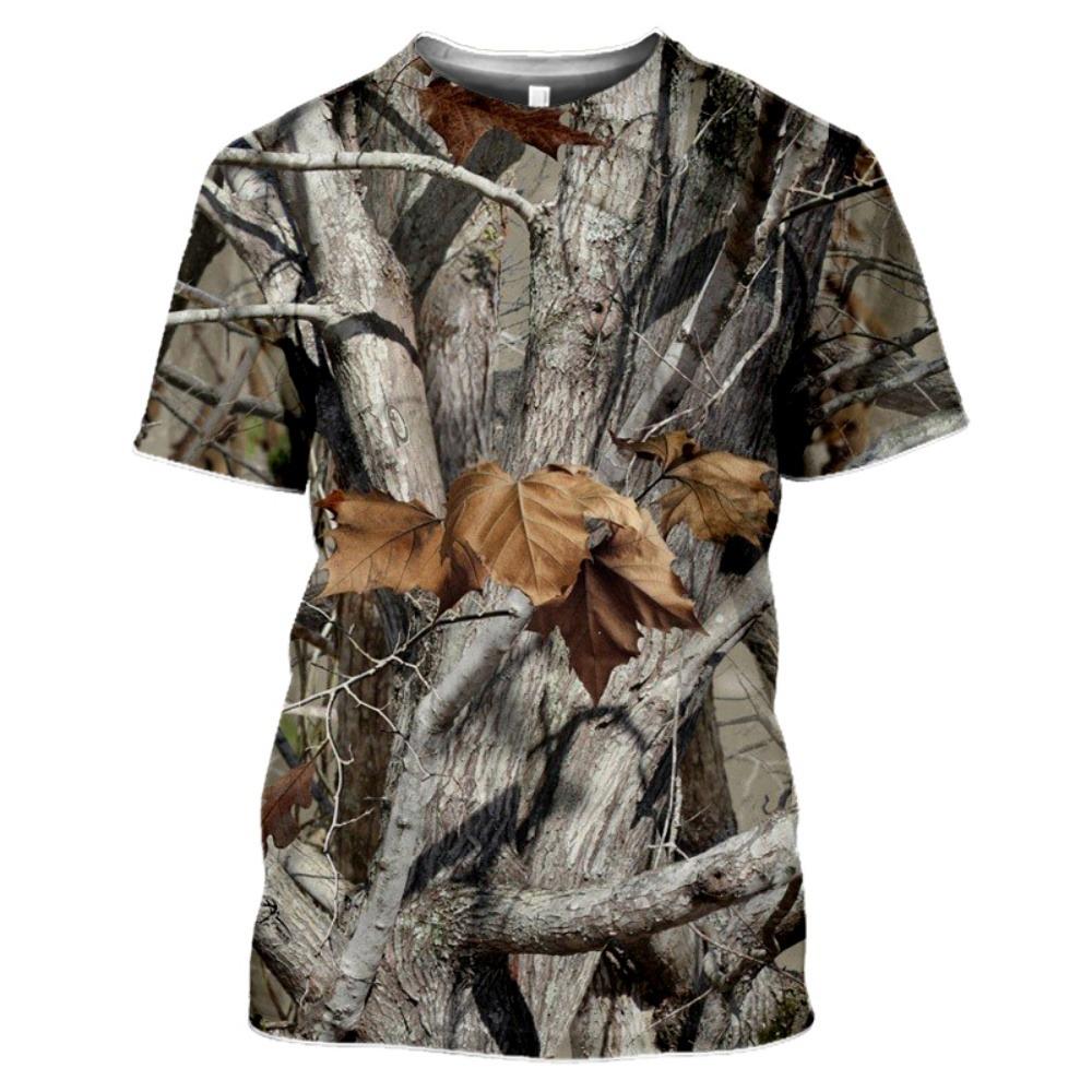 Hunting Camouflage T-Shirt Summer T Shirt Man 3D Printing Streetwear Clothing Short Sleeve Clothes Luxury T-Shirt Men Clothing