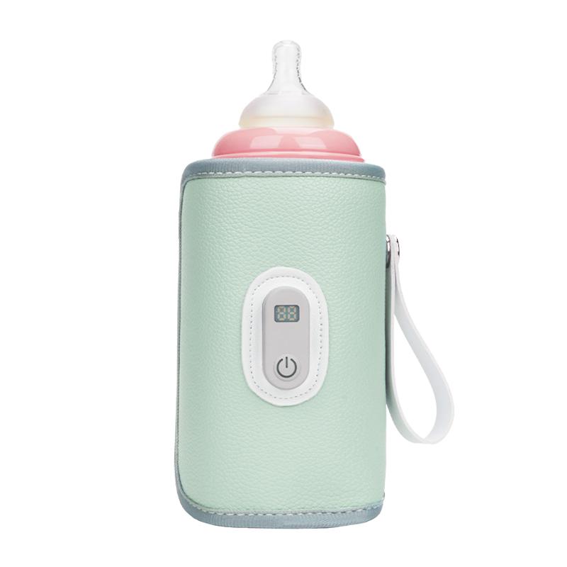 Цифровая изоляционная крышка для детской молочной бутылки, универсальный подогреваемый чехол для молочной бутылки для младенцев, портативный уличный подогреватель молока