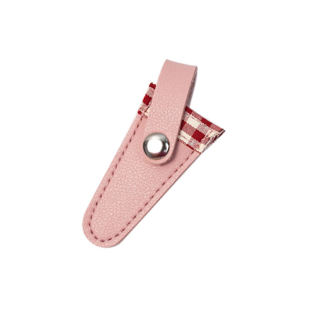 Embroidery Scissors Sheath Color Lattice Scissors Protective Cover Protect Sewing Scissor Sheath Portable Trimming Tool