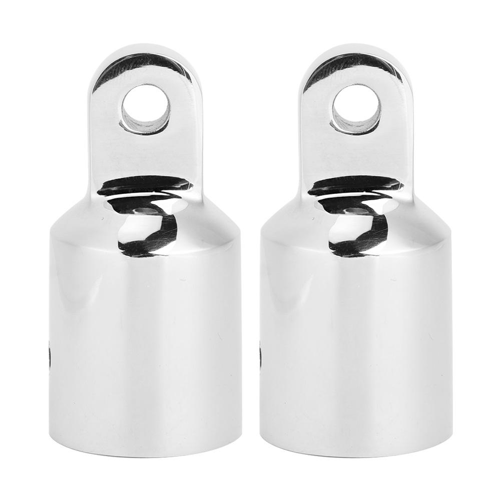 2pcs Stainless Steel Top Eye End Slide Cap 22mm 0.9in Hardware Accessories for Marine Boat