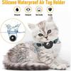 Cat Collar, Reflective Cat Collar with Bell and Safety Buckle, Apple Airtag Compatible, Adjustable 22-35cm (Blue),2024 Ping