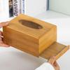 Wooden Tissue Box Pumping Box Napkin Box Wood Wet Tissue Holder Dispenser Home Napkin Organizer Paper Holder Square Tissue Box