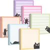 9pcs Set Random Patterns Memo Pads Black Cat Self-Stick Note Pad Portable Sticky Notes  Student