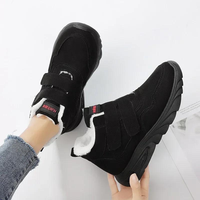 Женские зимние ботинки, женская обувь осень/зима, новые мягкие теплые зимние повседневные ботинки, модные легкие нескользящие хлопковые ботинки