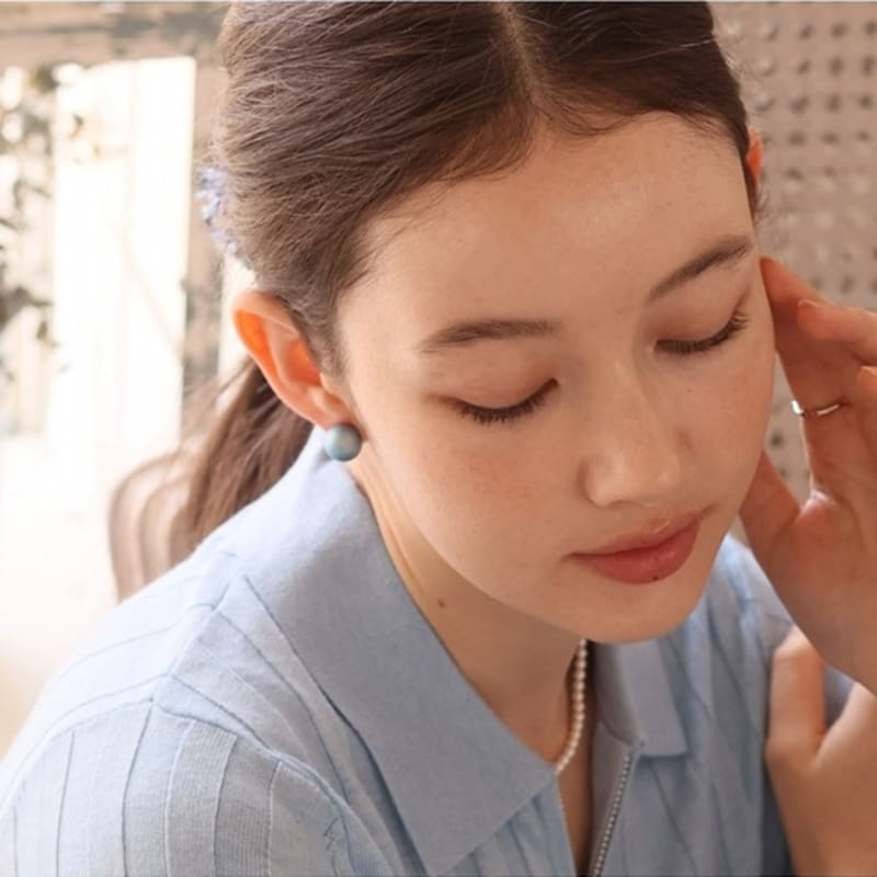 Серьги-шарики Dana Burton с тонировкой Love_12 мм