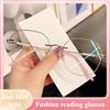 Fashion Reading Glasses Diamond Trimmed Frameless Reading Glasses High-Definition Anti Blue Light And Anti Radiation Glasses
