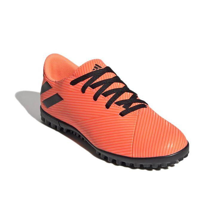 Adidas 19.4 Tf J Round Toe Lace-Up Non-Slip Durable Low-Top Soccer Shoes Kids Soccer Shoes Orange EH0503