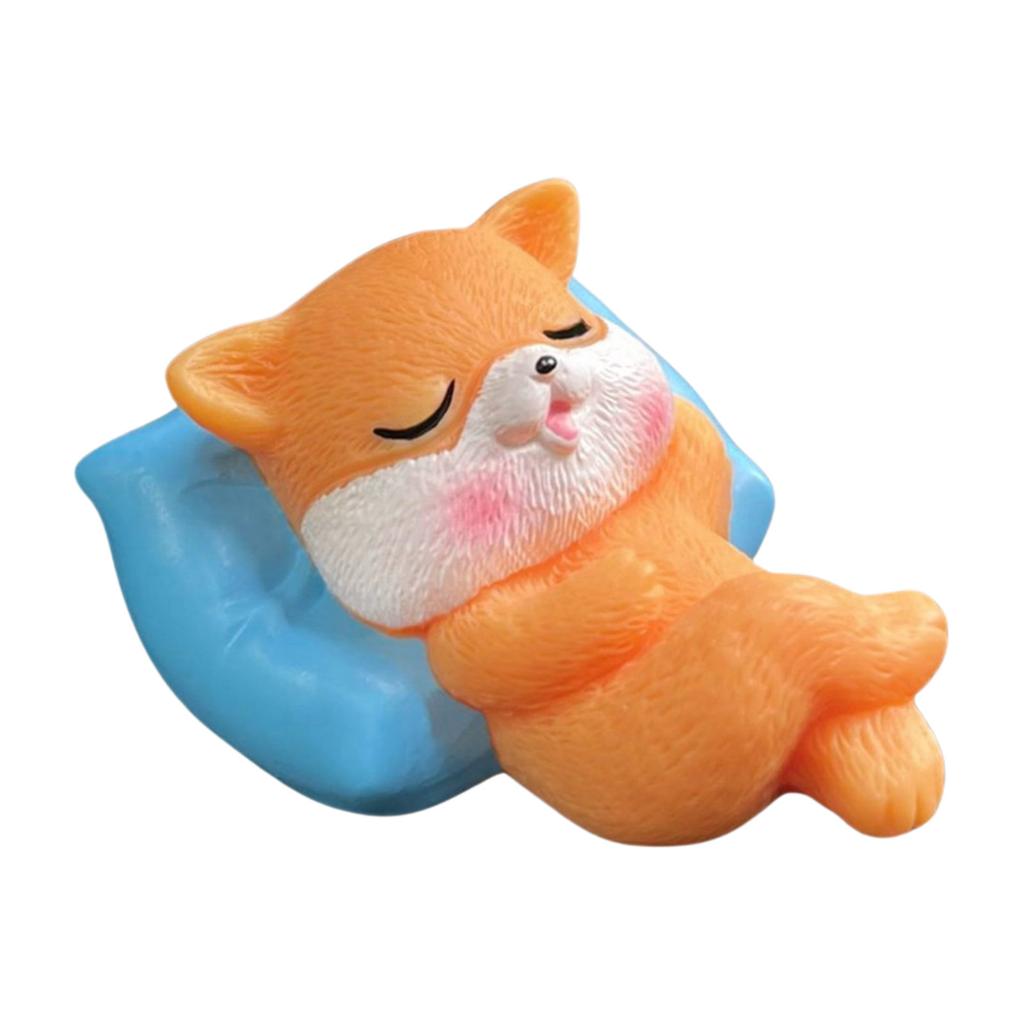 Забавная фигурка животного для сна, мультяшная панда, собака, свинья, кролик, подушка, миниатюрное украшение для декора дома, офиса, рабочего стола или автомобиля