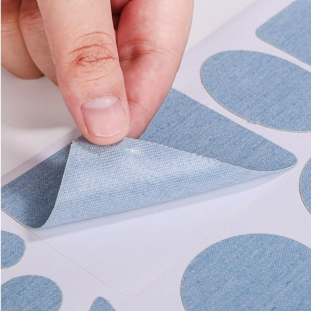Reinforcement Repair Patches Blue Denim Clothing Patches New Self-Adhesive Patches for Knee Repair