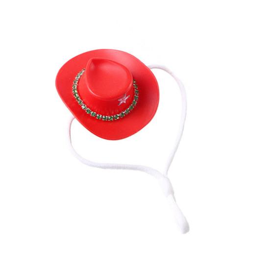 Шляпы для маленьких животных Хомяк Мини ковбойская шляпа Дизайн со стразами в виде звезды Крошечная шляпа для питомца Аксессуары для костюма для морской свинки кролика