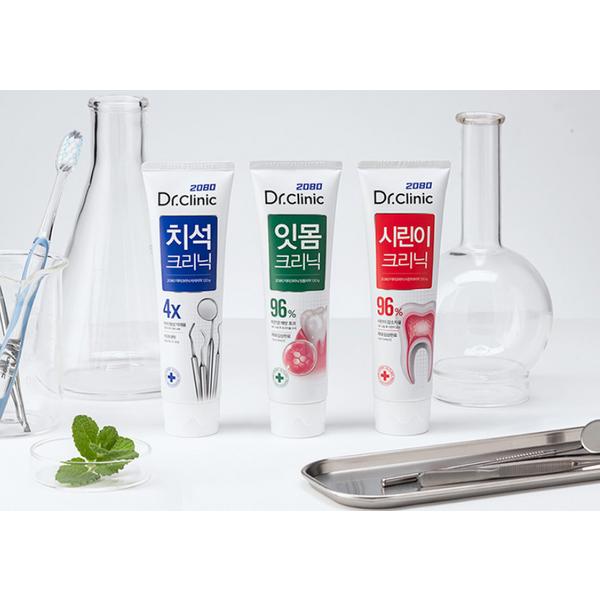 2080 Доктор. Зубная паста Clinic Sirin 140г, 4 шт. Корейская зубная паста