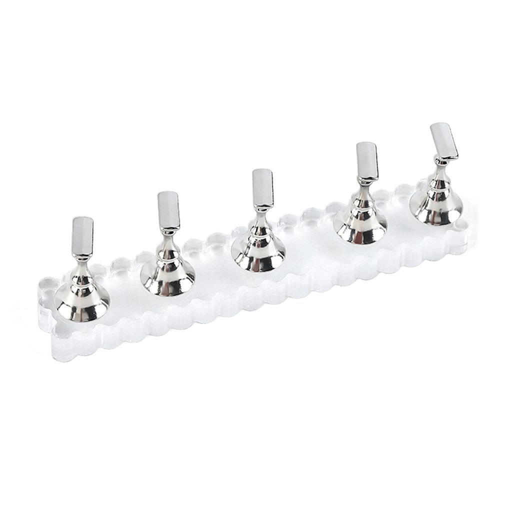 Nail Stand for Press On Nail Holder Acrylic Nail Art Display Stand Magnetic Nail Tips Practice Holder Salon Supplies