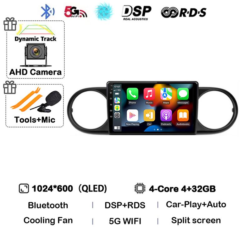 Android 14 Carplay Auto Для Toyota Corolla Rumion Tacoma Автомагнитола Мультимедиа Навигация GPS BT Видеоплеер Стерео Авторадио 4G