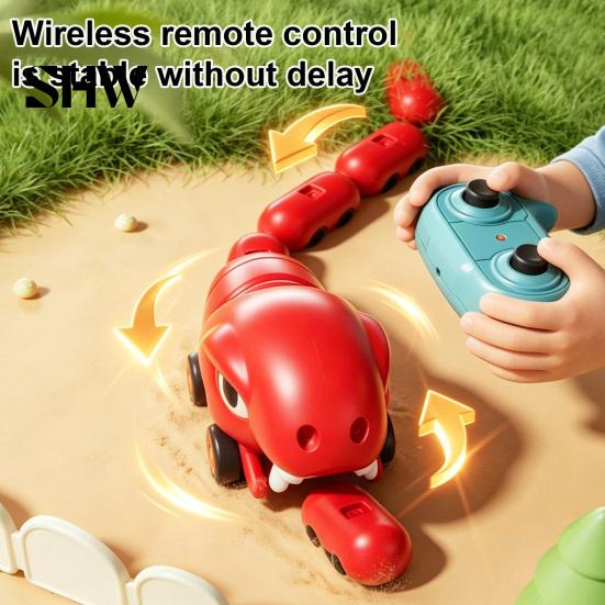 Interactive Electronic Snake Toy RC Magnetic Game Toy, Electric Remote Control Eating Itself Parent-Child Competitive Race Car for Boys Girls