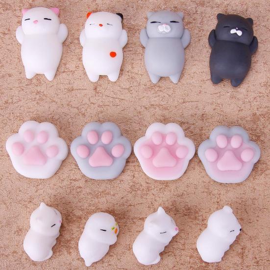 Cartoon Animal Mochi Squishy Cat Seal Healing Toy Soft Squeeze Abreact Fun