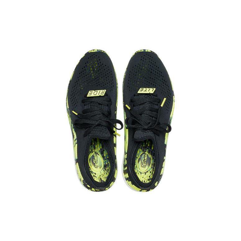 Crocs Literide Простые Удобные Спортивные Повседневные Мужские Туфли Черные Оранжевые 207633-02K