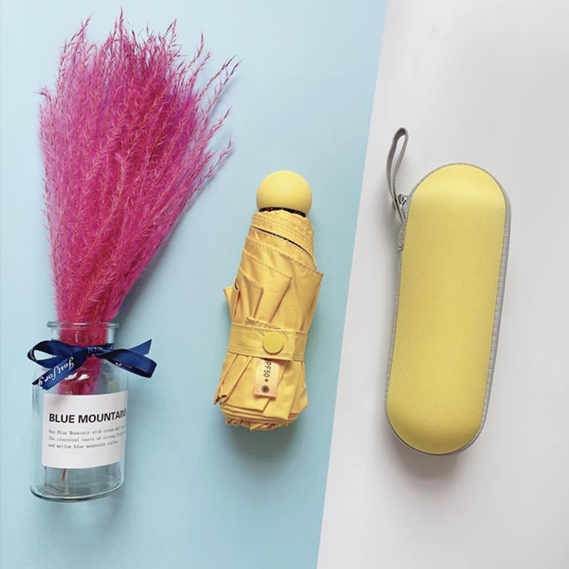 Скидка 50% на карманный мини-зонт двойного назначения: Защита от ультрафиолета для солнца и дождя, красочный и компактный дизайн