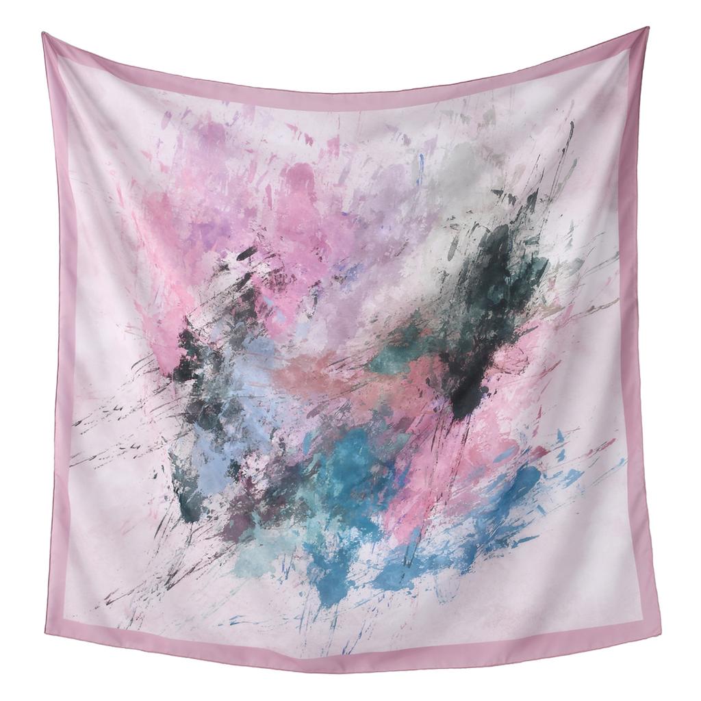 Newest Style Women Scarf Square Tencel Printed Handkerchief Fashion Temperament Beach Sunscreen Shawl