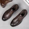 FashionNew Мужские оксфордские туфли из натуральной кожи, дышащие уличные кроссовки, роскошные брендовые мужские туфли-броги ручной работы, повседневная деловая обувь